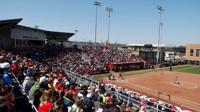 Photograph of Ohio State Buckeyes Softball