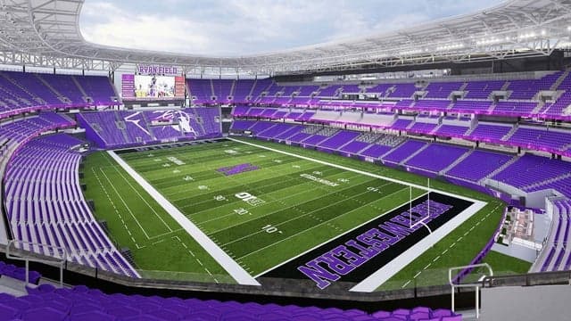 Photograph of Northwestern Wildcats Football