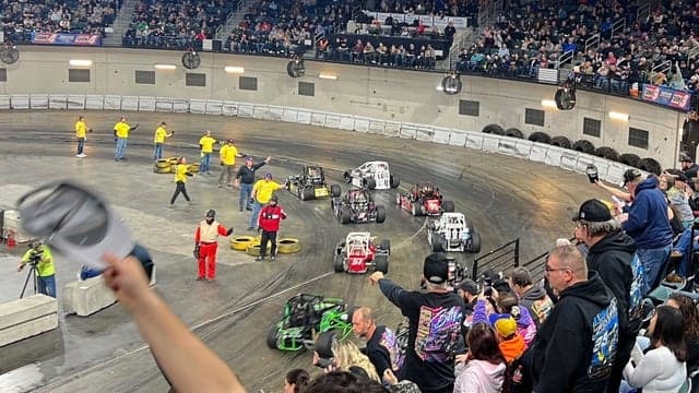 Photograph of Indoor Auto Racing